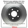 thumbnail image 3 of Detroit Axle - Rear Brake Kit for 2008-2011 Chrysler Town & Country Dodge Grand Caravan 2009-2012 Journey Volkswagen Routan 12" inch Drilled & Slotted Brake Rotors Ceramic Brakes Pads Replacement, 3 of 8