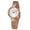 White, variant on Women's Minimalist Rose Gold Watch, Stainless Steel Mesh Band, Miyota 2035 Movement, 3ATM Waterproof Ladies Wristwatch