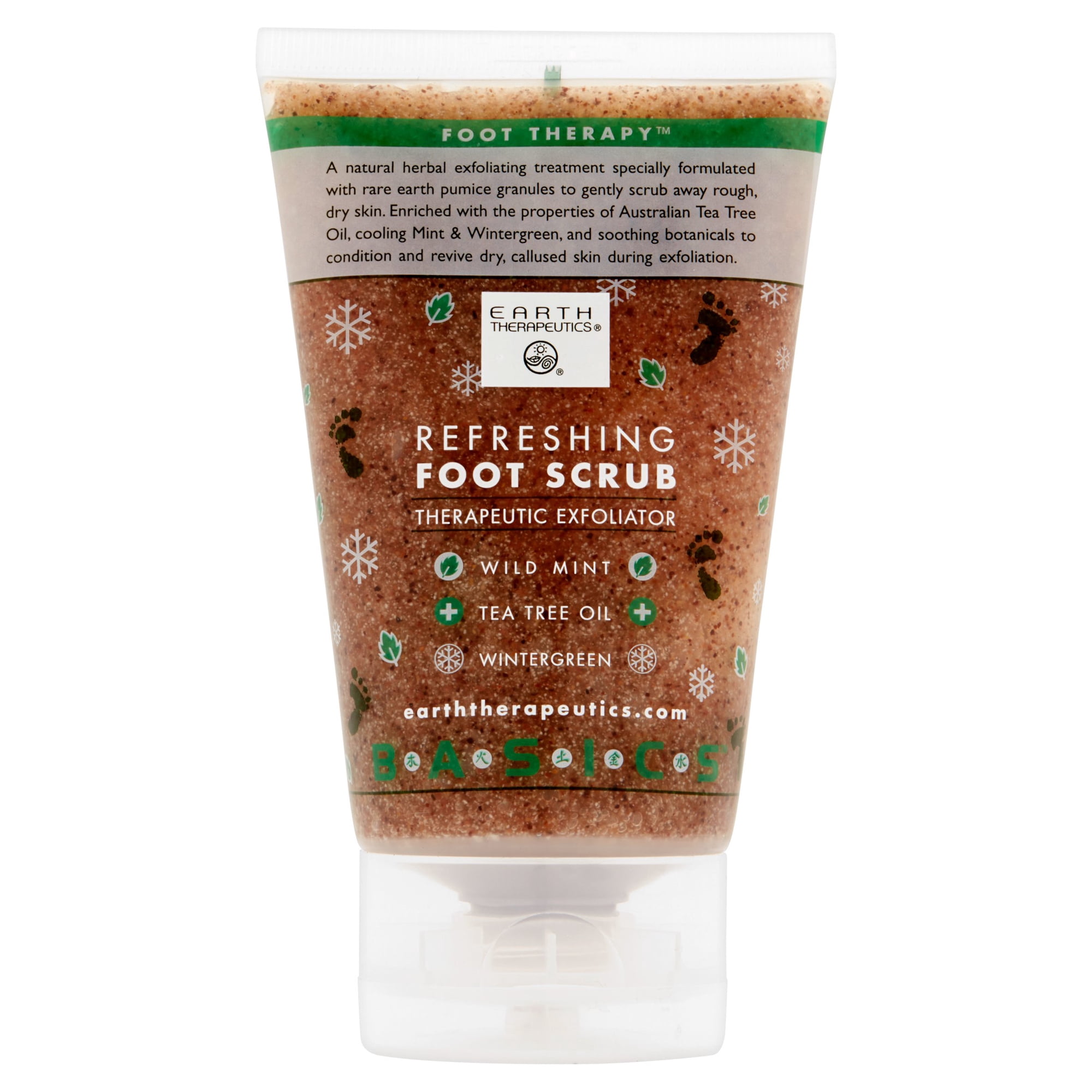 Earth Therapeutics Refreshing Foot Scrub, Exfoliating Foot Treatment, 4 fl oz