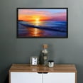 thumbnail image 3 of Beach Wall Art Ocean Wall Art Sunset Sea Wave Canvas art Framed wall art Painting For Livingroom Decor Office Bedroom Decoration, 3 of 8