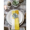 thumbnail image 2 of Yellow Geometric Cloth Napkins Set of 8 Reusable Dinner Napkins, Watercolor Ombre Modern Abstract Art Cocktail Napkin Washable Table Napkins for Wedding/Holiday Party/Baby Shower 20"x20", 2 of 7
