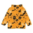 thumbnail image 6 of Odeerbi Kids Boys Girls Fall Winter Zip Up Hoodies Halloween Sweatshirt Jacket Kids Fashion Cute Print Long Sleeve Hooded Sweatshirt Coat with Pocket Kids Clothes Orange, 6 of 6
