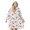 Pioneer Flower Floral Print Pattern-3, variant on Wearable Lamb Fleece Blanket Hoodie,Pioneer Flower Floral Print Pattern Oversized Sherpa Blanket Hoodie with Super Pockets,Super Warm Fuzzy Pullover for Women & Men