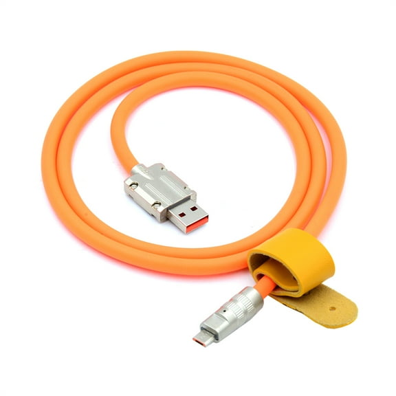 FVH USB-A Type A to USB Micro 5Pin Liquid Silicone Ultra Soft Power USB2.0 Data Cable Fast Charge for Laptop Tablet Phone
