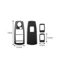 thumbnail image 3 of Real Bright Soft Car Interior Carbon Fiber Sticker Decoration5Pcs Carbon Fiber Window Lift Switch Cover For BMW X3 E83 2004-10 Type AAuto Car Protection Interior Accessories, 3 of 8