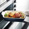 thumbnail image 4 of SWEEJAR Porcelain Bakeware Set for Cooking, Ceramic Rectangular baking dish Lasagna Pans for Casserole Dish, Cake Dinner, Kitchen, Banquet and Daily Use, 9.8 x 13 inch (Navy), 4 of 6