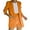 Orange, variant on Women Suit Sets for Women KONBECA 2 Piece Outfits for Women, Long Sleeve Solid Color Blazer with Pockets Shorts Suit Sets, Open Front Blazer and Short Pants Suit Sets Orange 3XL
