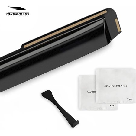 Voron Glass in-Channel Extra Durable Rain Guards for Chevrolet (Chevy) Express Van 1996-2023/GMC Savana 1996-2023, Window Deflectors, Vent Window Visors, 2 Pieces - 210217