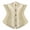 Beige, variant on Underbust Corset Top Women Satin Lace Up Boned Underbust Corset Gothic Corset Red S