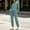 Mint Green, variant on Zeijnsda Womens Two‑Piece Sets Casual Solid Color Matching Sweatsuits Stand Collar Half‑Zip Sweatshirt & Straight Leg Pants 2 Piece Sports Outfits S-5XL