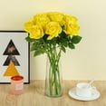 thumbnail image 4 of 12PC Black Roses Artificial Flowers Fake Roses Silk Realistic Roses Bouquet Flowers with Long Stems for Wedding Home Party Centerpieces Decorations, 4 of 5