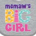 thumbnail image 4 of Inktastic Memaw Big Girl Girls Baby Bib, 4 of 4