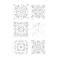 thumbnail image 3 of 6 Pcs Leaf Drawing Stencil Journal Stencils Flowers Stencils for Scrapbook, 3 of 11