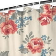thumbnail image 4 of Waterproof Dark Red Roses Bouquet Beautifu Shower Curtain 72x84 Inch Pioneer Polyester Unique Shower Curtain for Bathroom Hotel Home Decor with 12 Plastic Hooks, 4 of 5