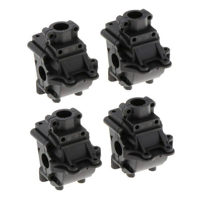2 Piezas de actualización de Carcasa de plástico para coche RC CUTICAT Wltoys 144001 Negro