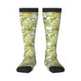 thumbnail image 2 of Picia Women Crew Soft Moisture-wicking Socks Gnome and Pineapple Pattern Design Cotton Socks, One Size fit All, 2 of 9