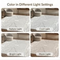 thumbnail image 7 of ODIKA 4'x6' Ivory Geometric Linework Washable Area Rug Modern Graphic With Intricate Design for Home Office, Under Desk, Non-Slip Chair-Friendly, Flatwoven, 7 of 7