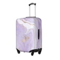 thumbnail image 2 of Haiem Lavender Glitter Foil Stripes Luggage Cover Printed Suitcase Covers for Luggage Elastic Washable Suitcase Protector Fits 18-32 Inch Luggage-Small, 2 of 9