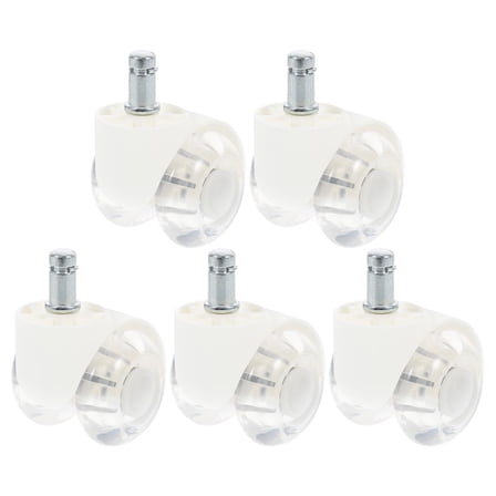5pcs Office Chair Caster Wheels Universal PU Silent Replacement Furniture Computer Chair Wheel Smooth Rolling