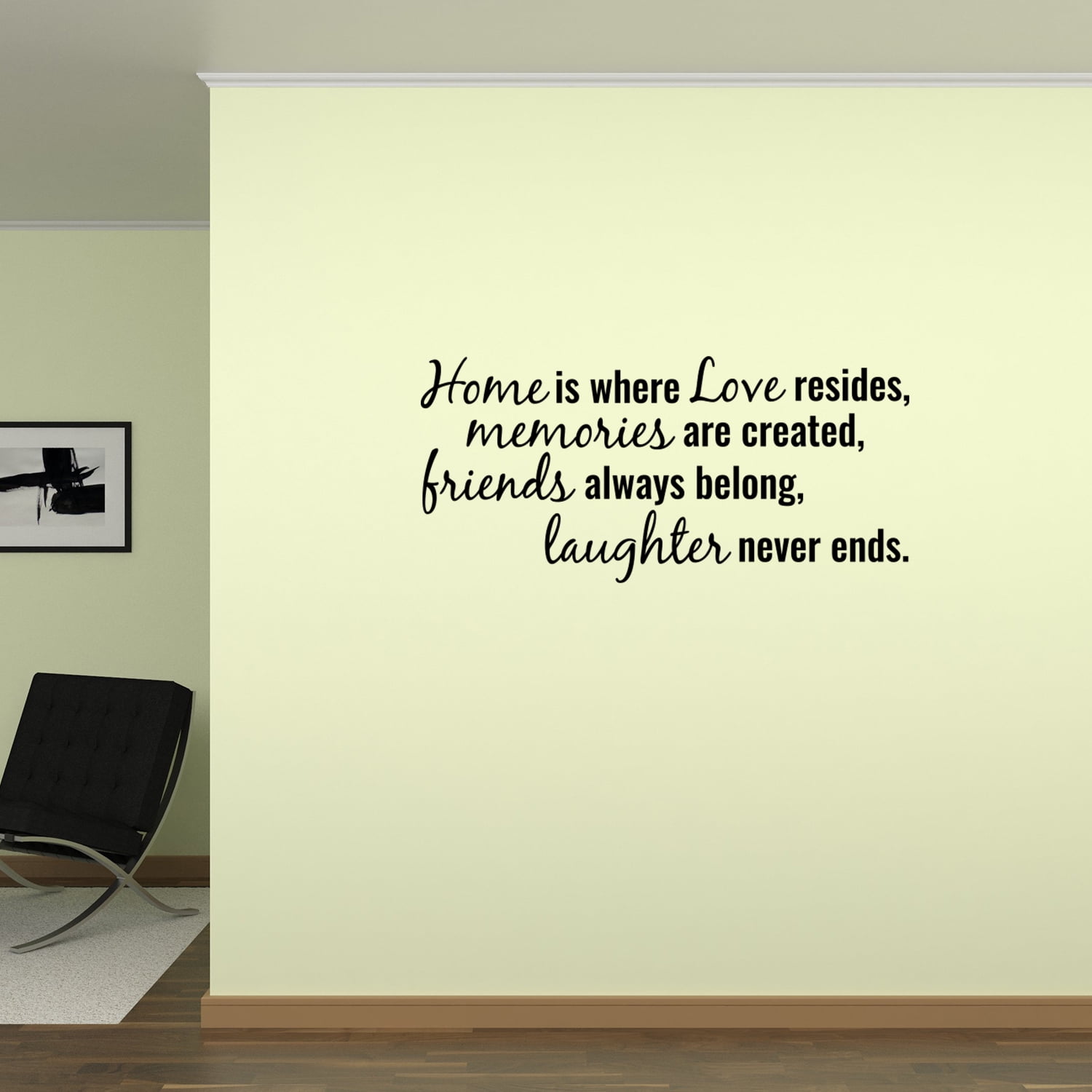 Home 20 Removable Vinyl QuoteWelcome Leave as Friends w/ Bird 22"x13" 