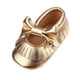 thumbnail image 1 of Zapatos adorables para bebés (niños y niñas) de suave piel nobuk con cordones, lazo, borla y bandas elásticas., 1 of 9