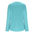 thumbnail image 3 of ZJXFGS Athletic Shirts Women Running Shirts Women Women'S Autumn Long Sleeve Training Tops Yoga Shirts for Women Blue L, 3 of 4