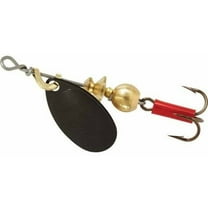 Mepps Aglia Plain Treble Fishing Lure, Black, 1/12th Oz - B0 BK