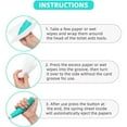 thumbnail image 4 of LASIEYO Toilet Aids for Wiping, 15" Long Handle Extended Reach Wiper Set and Cleaner Bath Brush Tool, Comfort Bottom Buddy Wiping Aid for People Overweight, Elderly Disabled Pregnant, 3 Pcs, 4 of 9