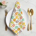 thumbnail image 2 of Easter Eggs Cloth Napkins, Colorful Eggs Spring Flowers Leaves Retro Pastoral Washable and Reusable Dinner Napkins Set of 6, Table Napkin for Kitchen Party Birthday Wedding Hotel Housewarming 20"x20", 2 of 9