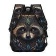 thumbnail image 4 of Fotbe Tribal Style Raccoon Pattern Casual Backpack for School, Travel, and Outdoor Activities - Durable, Lightweight, and Comfortable, 4 of 5