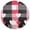Red, variant on Ryvnso Fruit and Heart Checkered Grid Round Plate Mats Dining Table Placemat Set of 4 for Holiday Decoration