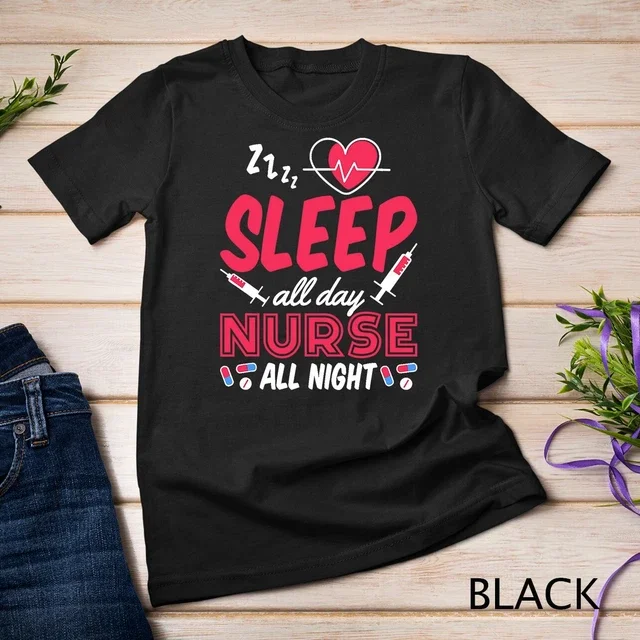 T-Shirt de Nuit pour Infirmière, Unisexe P-5TG
