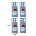 thumbnail image 3 of Dsscvnef 4Pcs Christmas Cutlery Bag Christmas Table Decoration Christmas Silverware Holder Xmas Party Cutlery Holder Fork Cutter Fork Bag Cutlery Holder for Christmas Party Cloth, 3 of 6