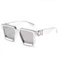 thumbnail image 1 of Retro Millionaire Sunglasses Square Metal Punk Rock Hip Hop Glasses Men Women, 1 of 5