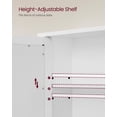 thumbnail image 3 of Mueble de baño VASAGLE con espejo 13 x 56,5 x 58,5 cm blanco, 3 of 5