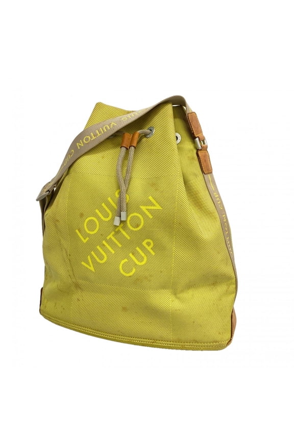 Pre-Owned Louis Vuitton Damier Gant Volunteer Shoulder Bag M80635 Light Green LV Cup Ladies