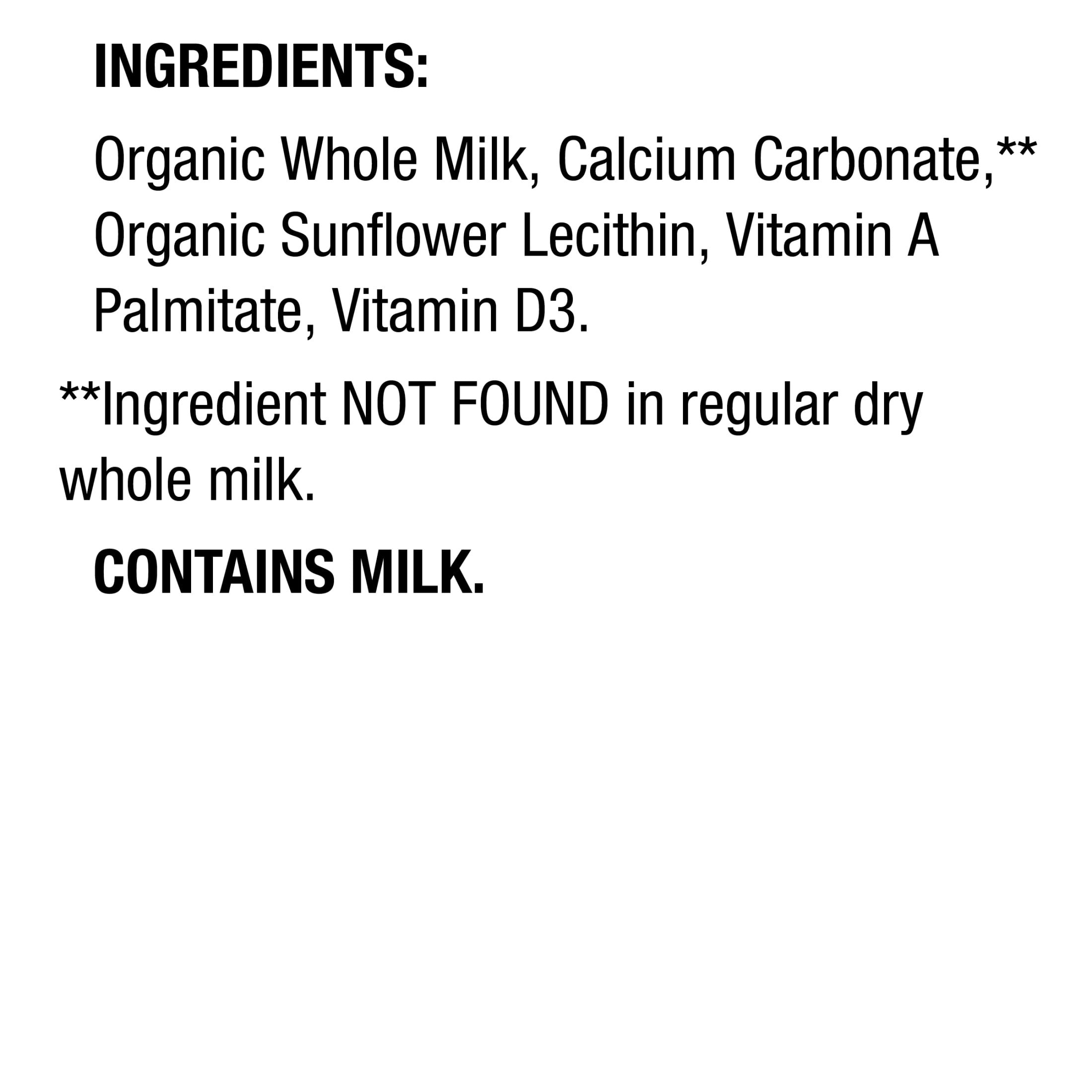 Horizon Organic Instant Dry Whole Milk Powder Canister, 30.6 oz
