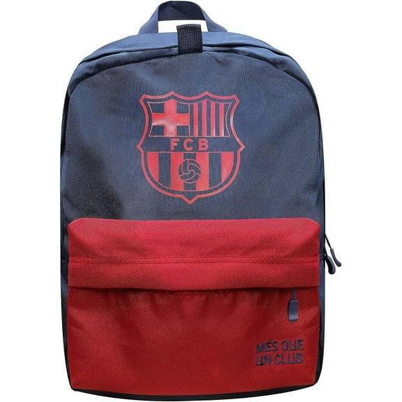 Icon Sports FC Barcelona Adult Football Fan Soccer Backpack [Red Logo]