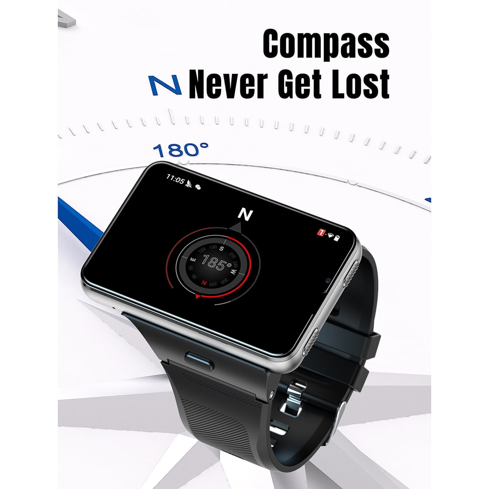 Rainbuvvy S999 Plus 4G Smart Large Screen Watch 2.88-inch TFT Display 6GB RAM 128GB Storage Android 11.0 2MP/8MP Bluetooth 5.0 2300mAh Multiple Colors Available