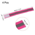 thumbnail image 2 of Uxcell Reflective Bands for Arm Wrist Ankle Leg 12x1.5 Inch Strip Wide for Cycling Running Walking Pink 4 Pack, 2 of 5