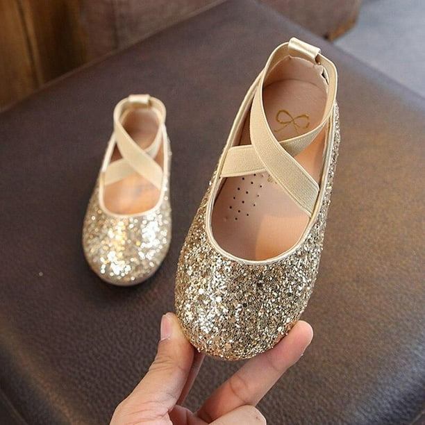 Gold ballet flats for girls best sale