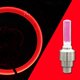 thumbnail image 1 of Luz para rueda de motocicleta, lámpara con tapa de vástago de válvula de neumático, decoración de conducción nocturna, Universal, para coche, bicicleta, color rojo, 2 uds., 1 of 3
