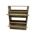 thumbnail image 2 of Jessar - 2 Tier Shoe Storage Cabinet, From the Baron Collection, Brown, 2 of 4