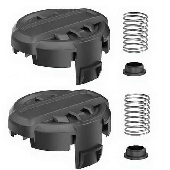 DWO1DT995 Weed Trimmer Head Cap Replacement for Dewalt String Trimmer Head with Weedeater Spring and Cap ‎Parts, String Trimmer Cap Cover for Dewalt DCST922P1 DCST922B DCST972X1, Black