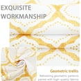 thumbnail image 6 of Driftaway Geo Trellis Room Darkening Grommet Unlined Window Curtains, Set Of Two Panels, Each 52ÂX96Â (Yellow), 6 of 8