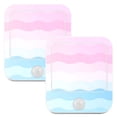 thumbnail image 7 of Yayeee LED Night Lights with Motion Detectors Auto Dusk to Dawn Light Sensors, 2 Pack, Light Pink Stripes, 7 of 7