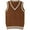#+001Brown, variant on Hogleaql Women's Stripe Sweater Vest Stripe Casual Sleeveless V-Neck Cable Knit Sweaters Dressy Loose Pullover Comfortable Warm Fall for Fall Winter Wine M