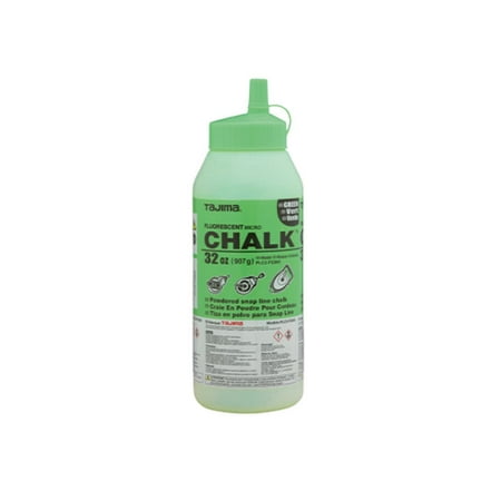 

Tajima Micro Chalk Powdered Snap Line Chalk Fluorescent Green 32Oz