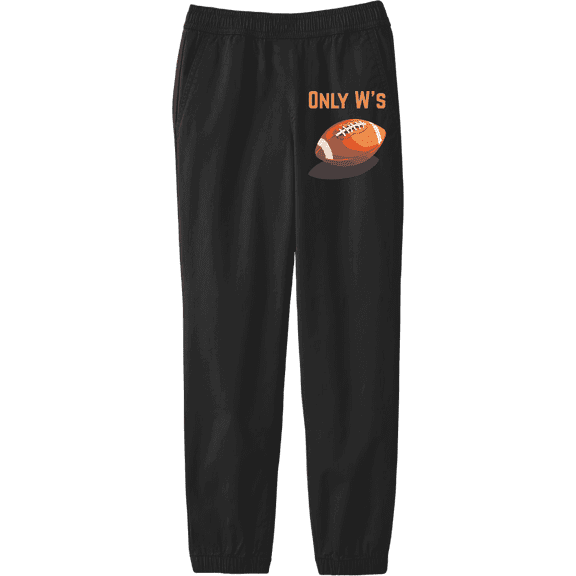 Only W's American Football Youth Black Jogger Pants-Medium