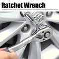 thumbnail image 1 of Ratchet Wrench Kit, Wear Resistant Exquisite Craftsmanship Anti Slip Simple Operation Socket Wrench Rubber Material  for Repair for Home 1/4in, 1 of 7